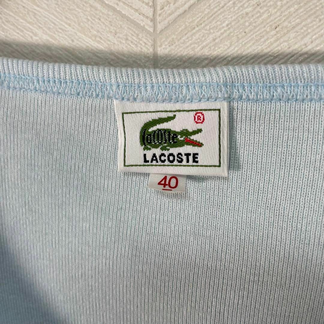 LACOSTE(ラコステ)の80s OLD LACOSTE カットソー ロンT レディース 刺繍 大沢商会製 レディースのトップス(Tシャツ(長袖/七分))の商品写真