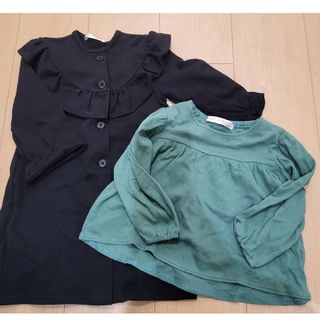 エバークローゼット(evercloset)のever closet 　エバクロ　ワンピース　トップス　90サイズ　2着セット(ワンピース)