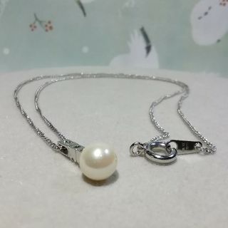 SILVER 925ネックレス　三菱マテリアル淡水パールネックレス