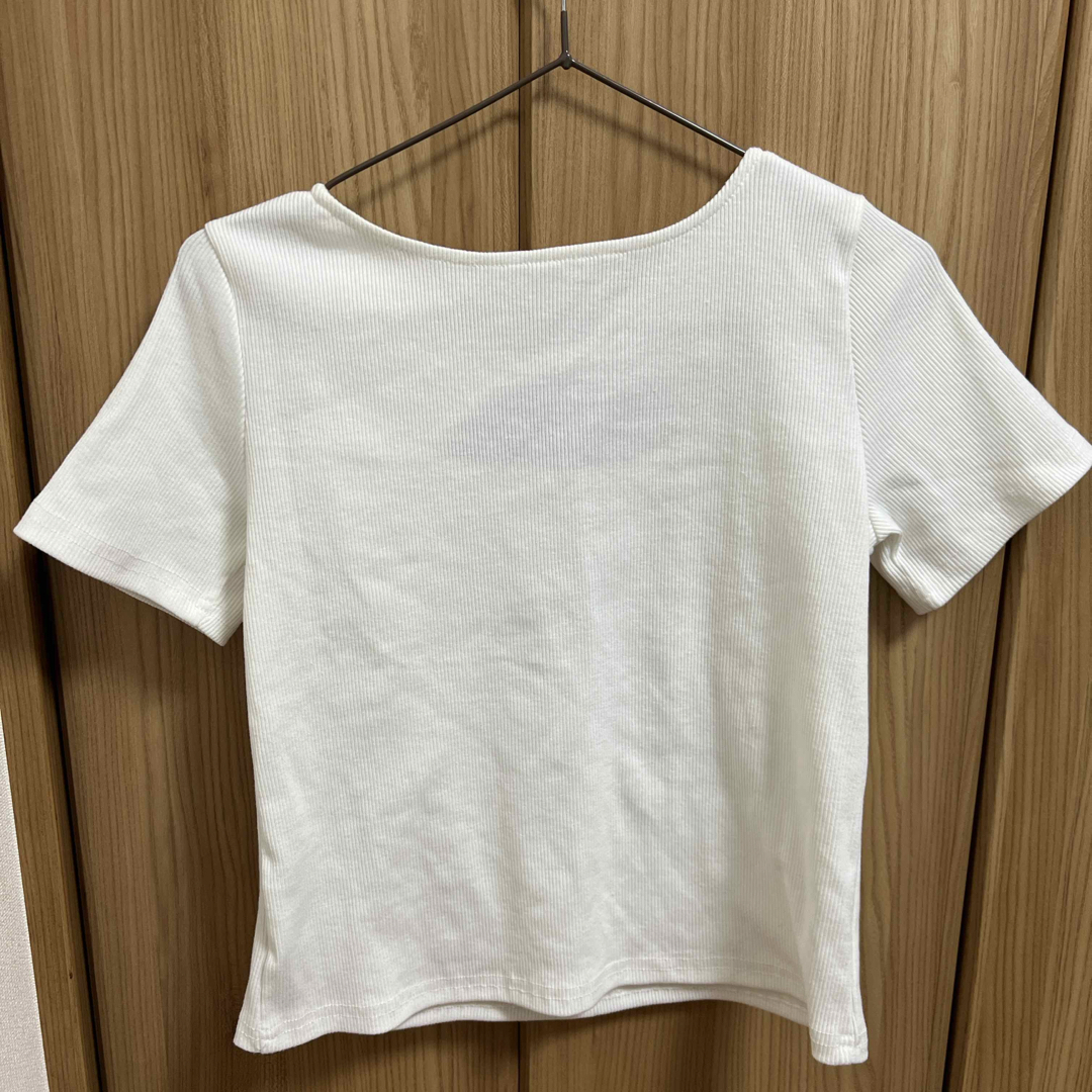 胸あき 半袖 レディーストップス レディースのトップス(Tシャツ(半袖/袖なし))の商品写真