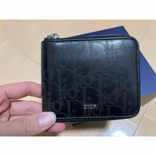 ディオール(Dior)のDIOR ディオール　オブリーク　ギャラクシーレザー　2つ折り財布　ジッピー(折り財布)