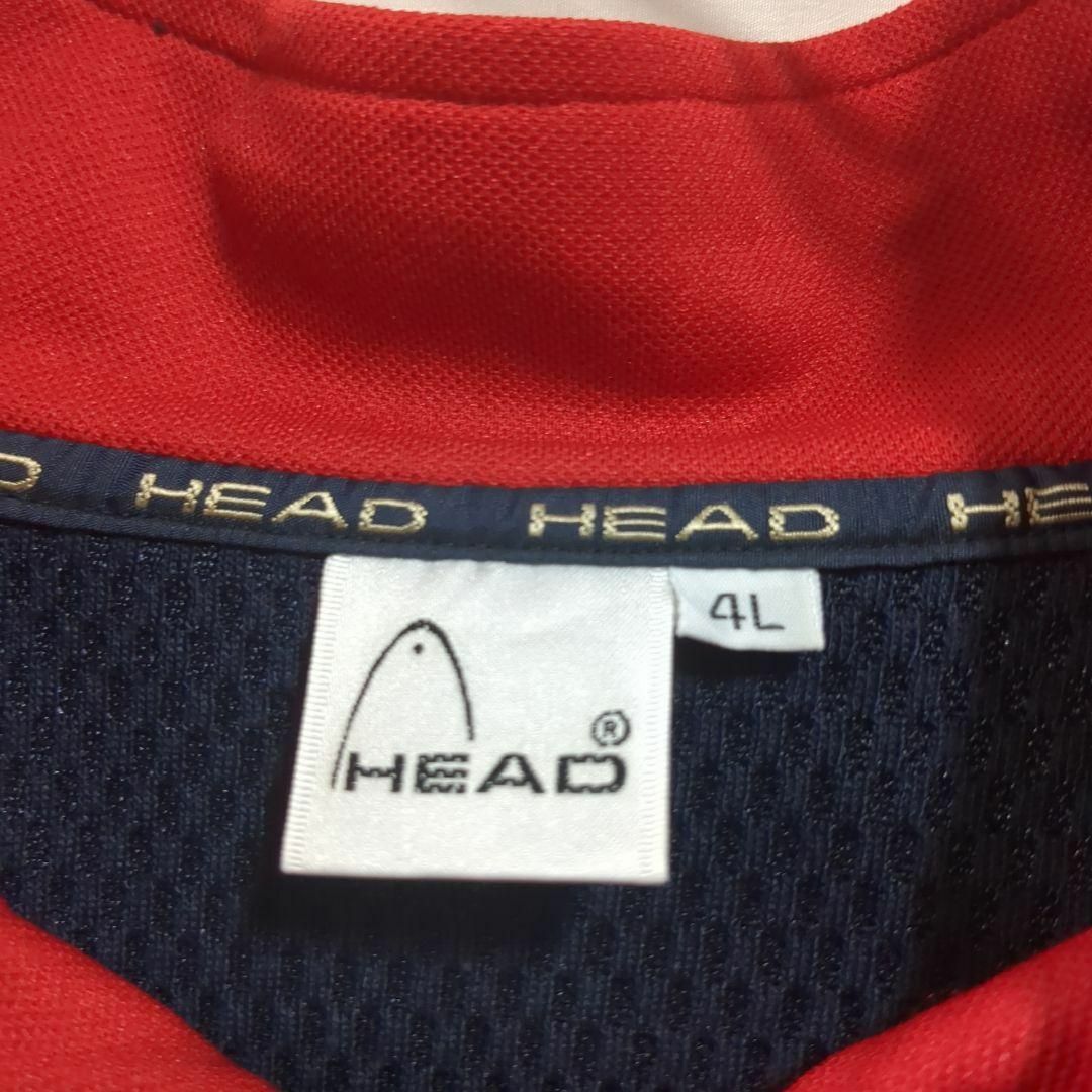 HEAD(ヘッド)のHEAD ハーフジップ半袖Tシャツ　ビッグサイズ紺メンズ4L a1 メンズのトップス(Tシャツ/カットソー(半袖/袖なし))の商品写真