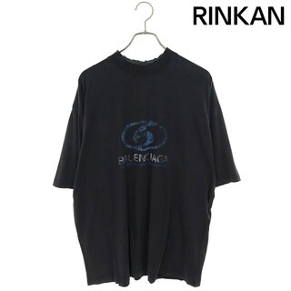 バレンシアガ(Balenciaga)のバレンシアガ  24SS  764235 TPVM3 ミディアムフィットダメージ加工Tシャツ メンズ M(Tシャツ/カットソー(半袖/袖なし))