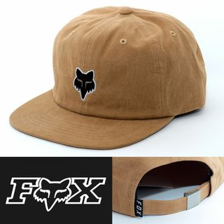 平ツバキャップ 帽子 FOX RACING カーキ系 141418139 USA(キャップ)