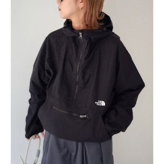 ザノースフェイス(THE NORTH FACE)の新品タグ付き♡ザノースフェイス コンパクトアノラックM ✽ black(ナイロンジャケット)