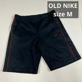 ナイキ(NIKE)の90s ナイキ　ハーフパンツ　古着　ライン　ブラック　レッド　ショートパンツ(ショートパンツ)