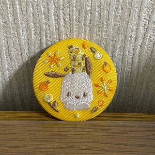 サンリオ - ポチャッコ 刺繍缶バッジ sanrioグッズ サンリオキャラクターズ ビスケット