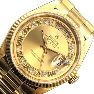 ROLEX - 　ロレックス ROLEX デイデイト 118238MR W番 イエローゴールド K18イエローゴールド メンズ 腕時計