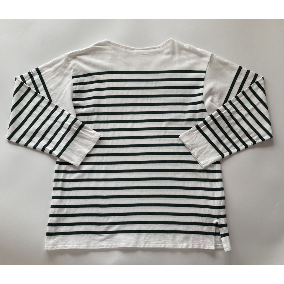 ORCIVAL(オーシバル)のORCIVAL フレンチバスクシャツ 8 ホワイト×グリーン  メンズのトップス(Tシャツ/カットソー(七分/長袖))の商品写真