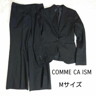 COMME CA ISM - COMME CA ISM 　スーツ　パンツ　セットアップ　ストライプ　黒