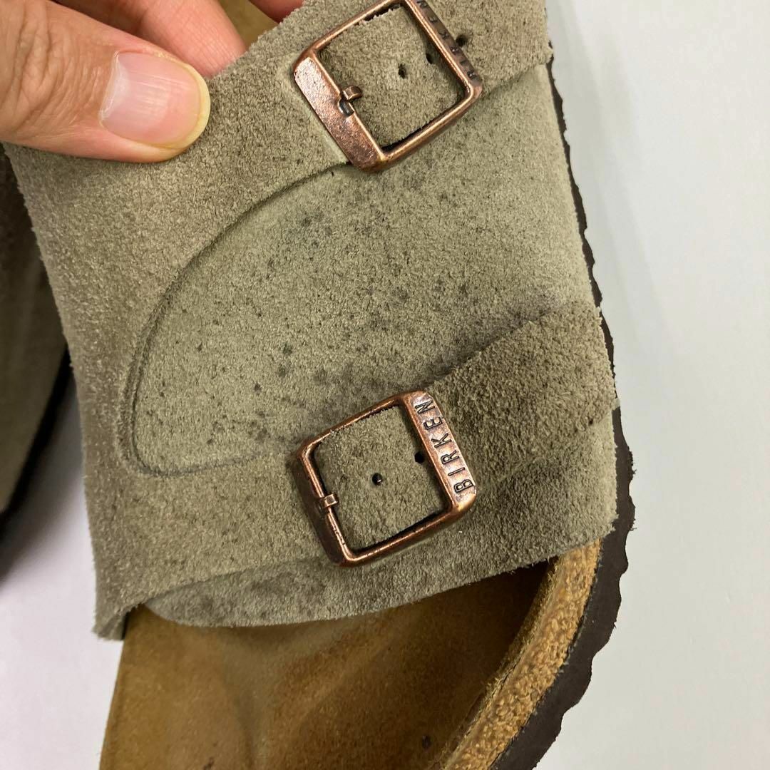 BIRKENSTOCK(ビルケンシュトック)のBIRKENSTOCK ZURICH SUEDE　サンダル　スエード　古着　40 メンズの靴/シューズ(サンダル)の商品写真