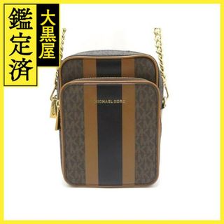 マイケルコース(Michael Kors)のマイケルコース MKシグネチャー ショルダーバッグ ダークブラウン【430】(ショルダーバッグ)