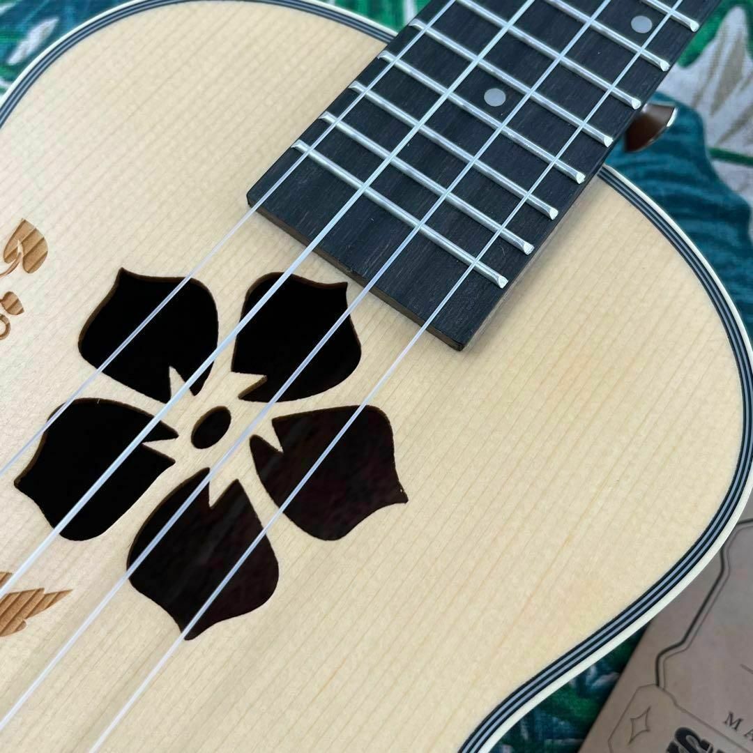 【Kmise ukulele】スプルース単板のエレキ・コンサートウクレレ 楽器のウクレレ(コンサートウクレレ)の商品写真