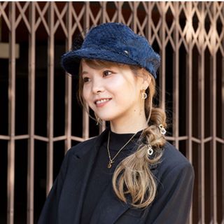 ダウンハット 巡り会い 黒 ブラック キャスケット レディース ダウンハット 巡り会い 黒 ブラック キャスケット レディース