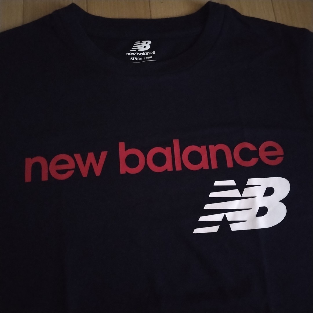 New Balance(ニューバランス)のnew balance ニューバランス　Tシャツ　ネイビー　Mサイズ レディースのトップス(Tシャツ(半袖/袖なし))の商品写真
