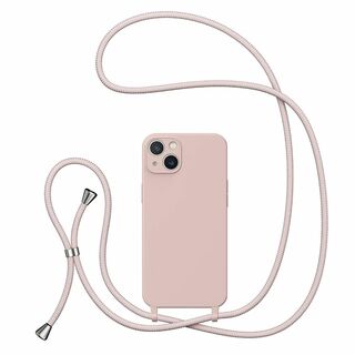 【色: サンドピンク】UEEBAI ショルダー ケース iPhone 15 6.(その他)