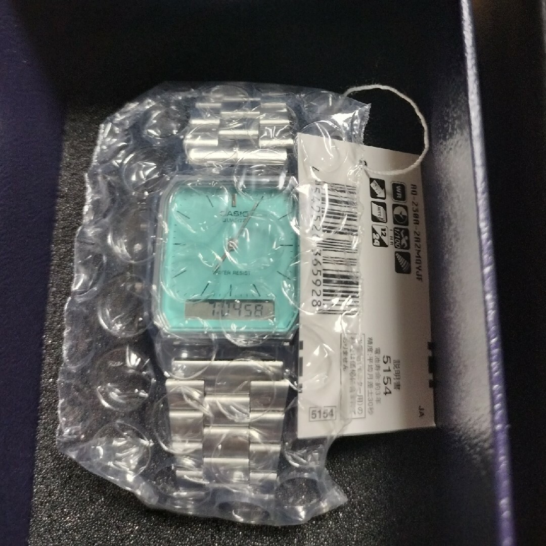 CASIO(カシオ)のAQ-230A-2A2MQYJF  ターコイズブルー メンズの時計(腕時計(アナログ))の商品写真