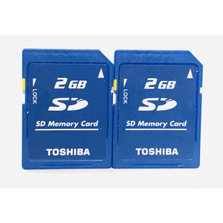 TOSHIBA 東芝 SDカード SDメモリカード DS カメラ用 2GB 2枚(コンパクトデジタルカメラ)