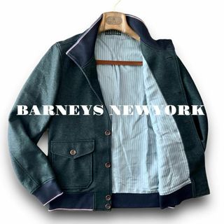 バーニーズニューヨーク(BARNEYS NEW YORK)の美品 Lサイズ『バーニーズニューヨーク』メランジ 霜降り バルスター ブルゾン(その他)