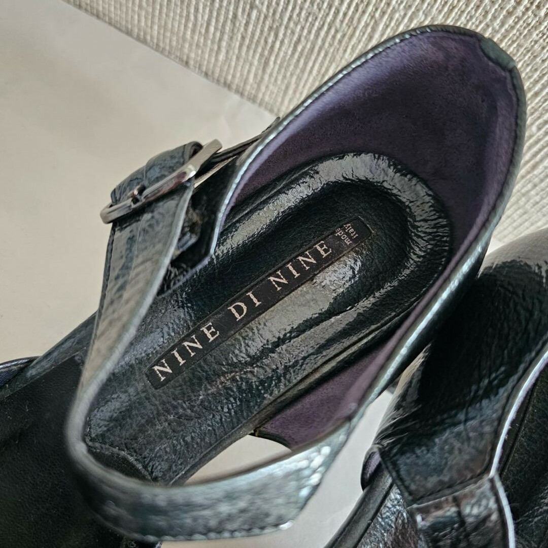 NINE DI NINE ストラップ付き ヒール パンプス サンダル 23.0 レディースの靴/シューズ(ハイヒール/パンプス)の商品写真
