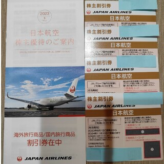 JAL株主優待券4枚（〜2024年11月末）(航空券)