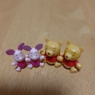 クマノプーサン(くまのプーさん)のくまのぷーさん　ミニ　フィギュア　プー&ピグレット(キャラクターグッズ)