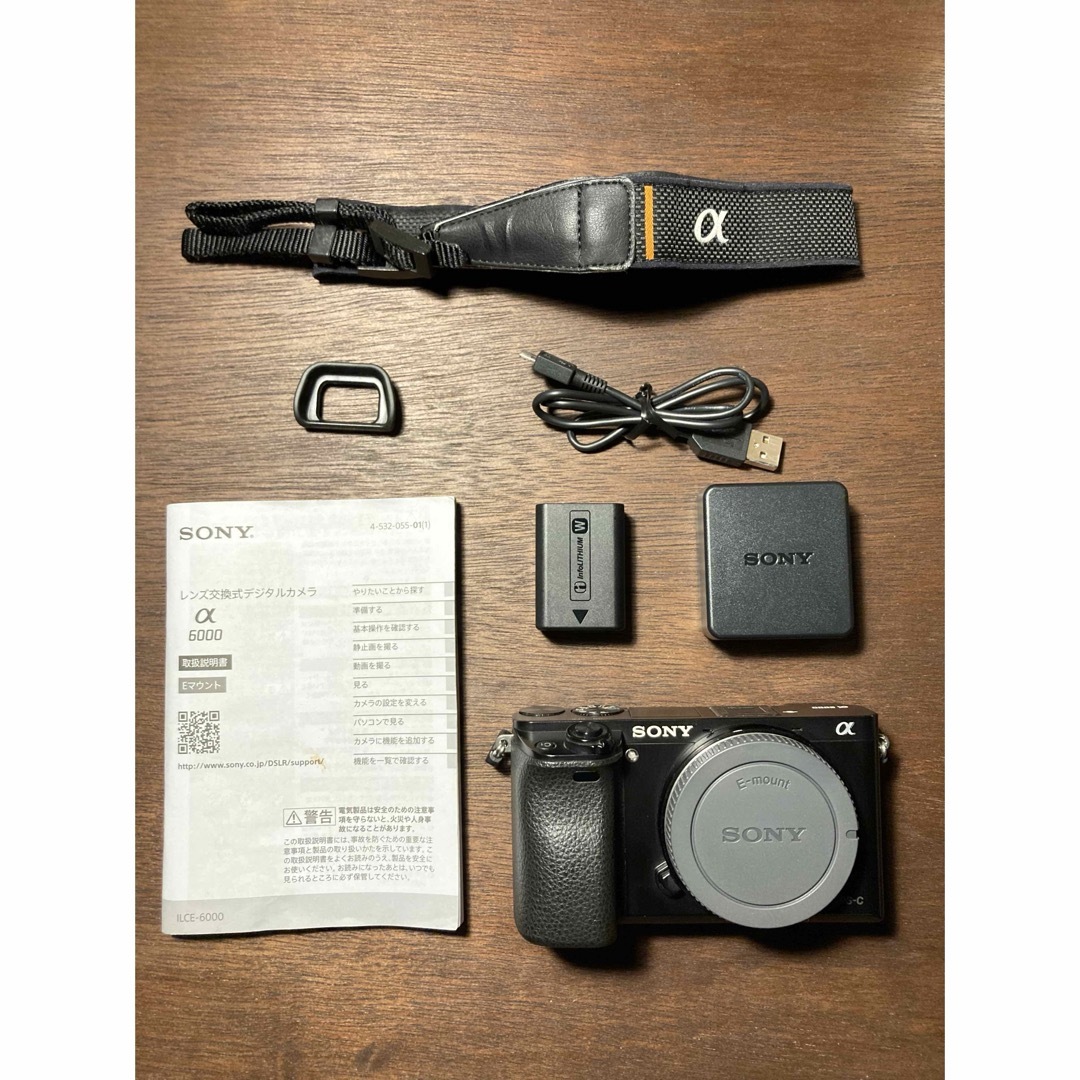 動作品】SONY α6000 ILCE-6000 ブラック 本体のみ