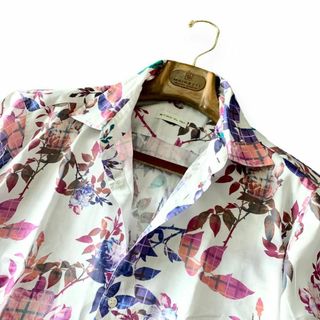ETRO - 極美品 XLサイズ『エトロ』イタリアンコットン 長袖 シャツ 花 ETRO - 極美品 XLサイズ『エトロ』イタリアンコットン 長袖 シャツ 花