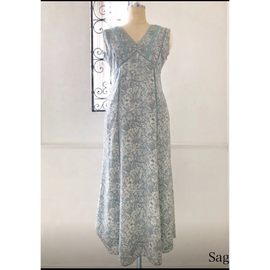 Her lip to(ハーリップトゥ)の[COCOT.HS様 専用]Lace Trimmed Floral Dress レディースのワンピース(ロングワンピース/マキシワンピース)の商品写真