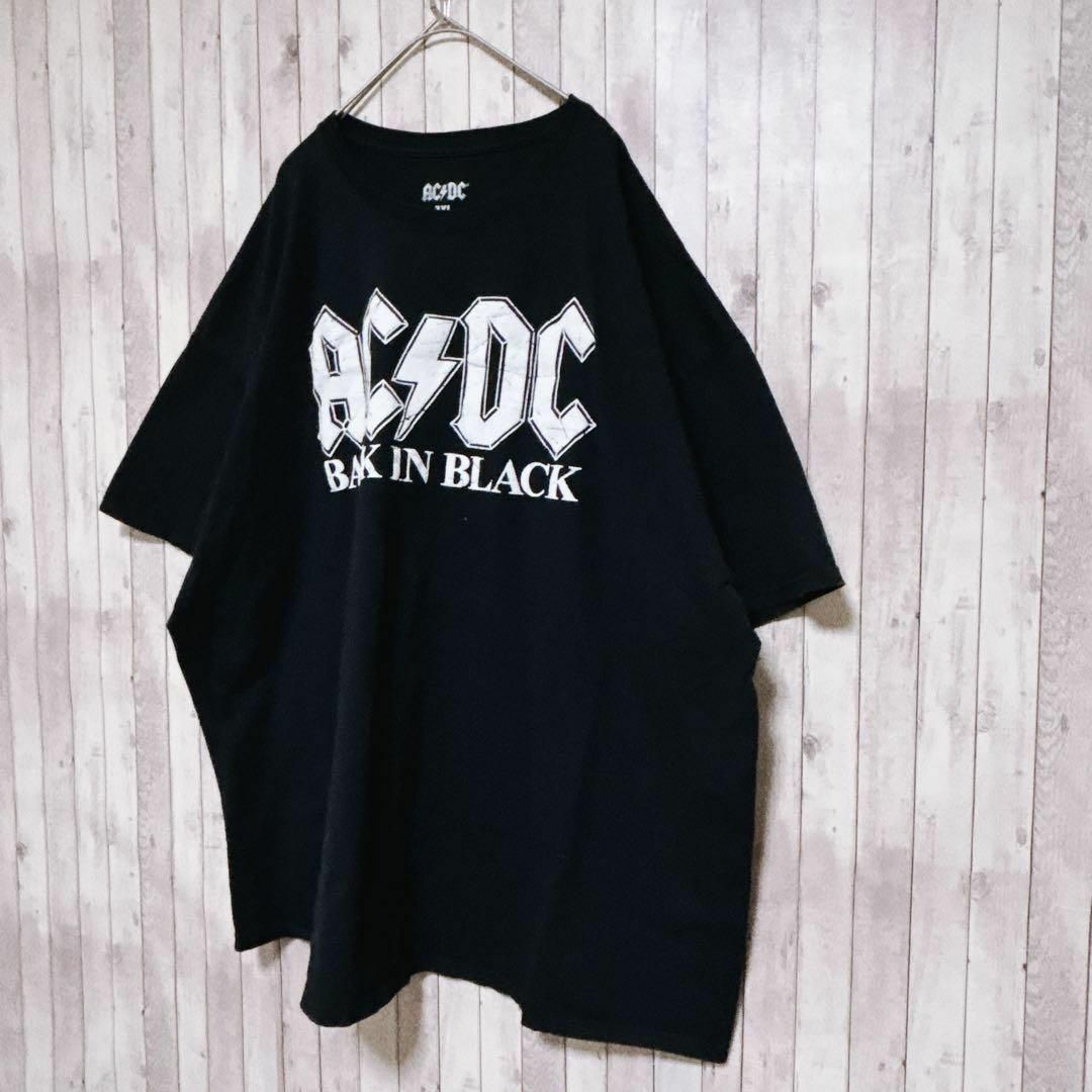 古着 【入手困難】 AC/DC バンドTシャツ　センターロゴ　輸入品　一点物 メンズのトップス(Tシャツ/カットソー(半袖/袖なし))の商品写真