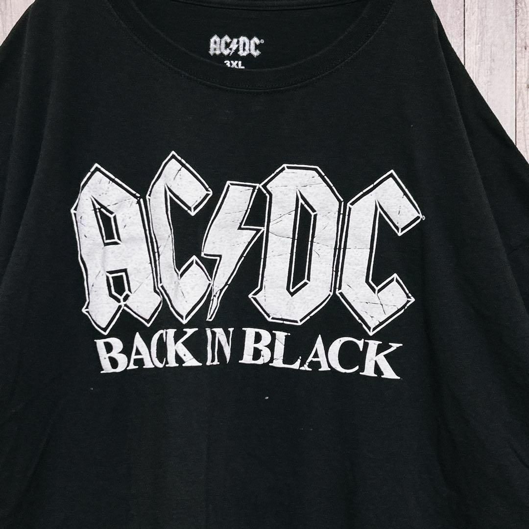 古着 【入手困難】 AC/DC バンドTシャツ　センターロゴ　輸入品　一点物 メンズのトップス(Tシャツ/カットソー(半袖/袖なし))の商品写真