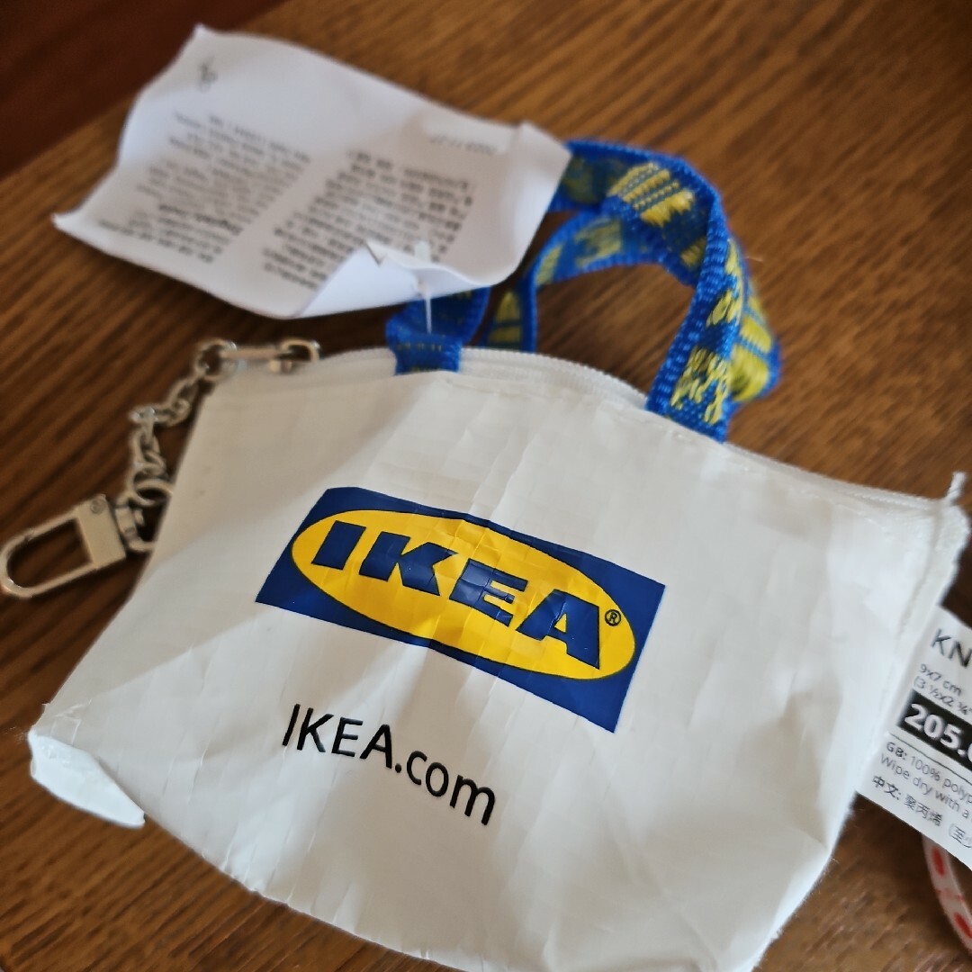 IKEA(イケア)のIKEA　ミニチュアエコバッグキーホルダー レディースのバッグ(エコバッグ)の商品写真