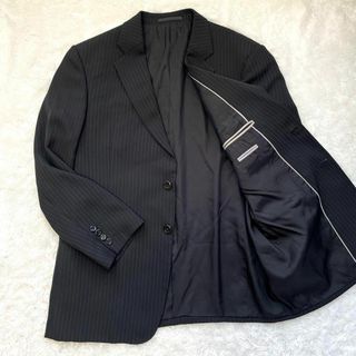 【美品】アルマーニコレツォーニ ARMANI テーラードジャケット ブラック54