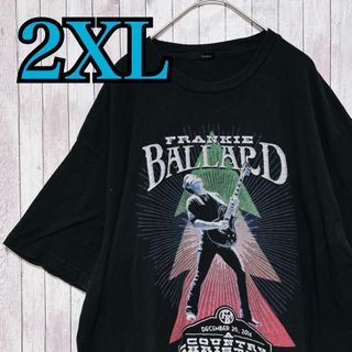 古着　Frankie BALLARD バンドTシャツ　センターロゴ　2XLサイズ(Tシャツ/カットソー(半袖/袖なし))