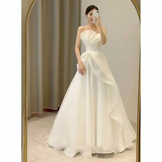 ⭐️《222》ウェディングドレス　結婚式 花嫁　二次会　ドレス　ブライダル(ウェディングドレス)