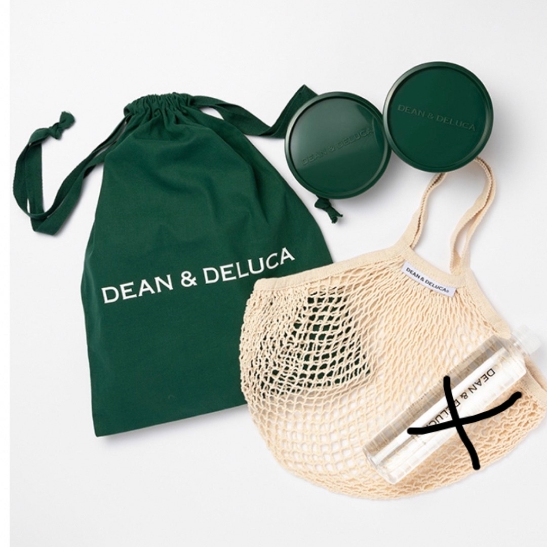 DEAN & DELUCA(ディーンアンドデルーカ)のディーンアンドデルーカ　初夏　ハッピーバッグ　スーベニアセット　ナチュラル　水抜 エンタメ/ホビーのコレクション(ノベルティグッズ)の商品写真