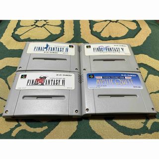 SFCスーパーファミコンソフトファイナルファンタジーⅣ.Ⅴ.Ⅵ.USA4本セット