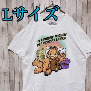 古着　【入手困難】Garfield ガーフィールドプリントTシャツ センターロゴ(Tシャツ/カットソー(半袖/袖なし))