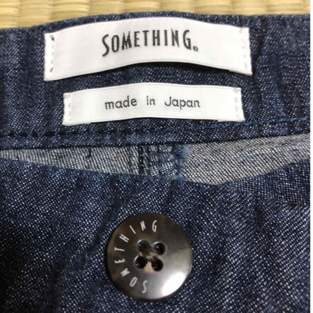 SOMETHING(サムシング)のSOMETHING SN765  ハイウエスト タック ワイドパンツ レディースのパンツ(デニム/ジーンズ)の商品写真