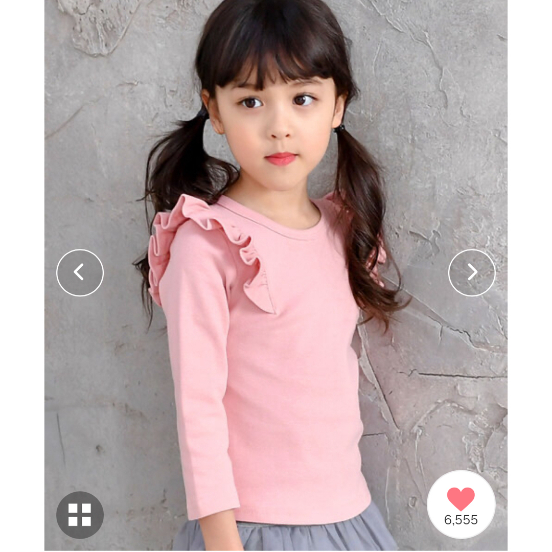 Bee(ビー)のBee des beeビーデスビーのカットソー130レッド キッズ/ベビー/マタニティのキッズ服女の子用(90cm~)(Tシャツ/カットソー)の商品写真