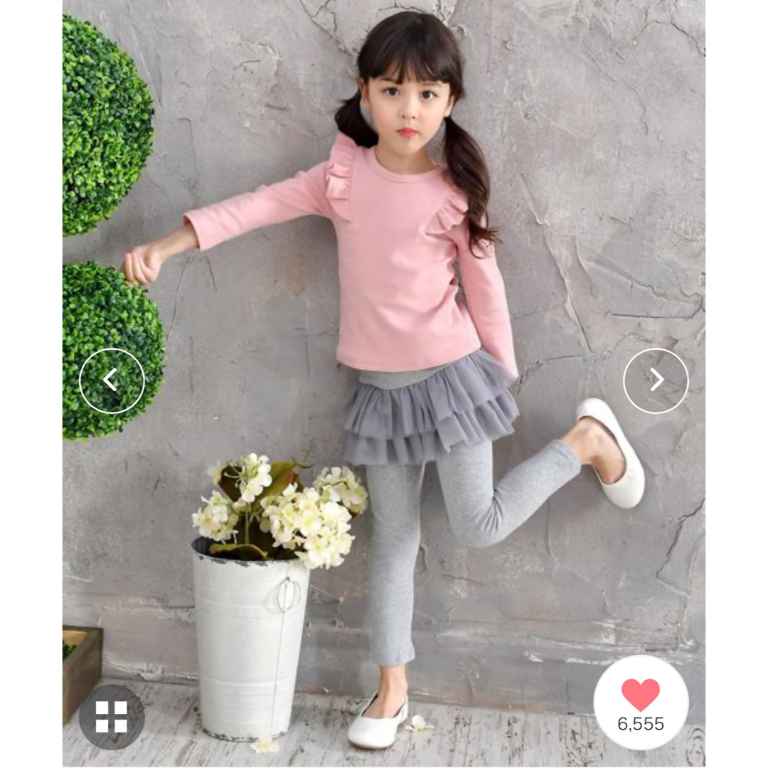 Bee(ビー)のBee des beeビーデスビーのカットソー130レッド キッズ/ベビー/マタニティのキッズ服女の子用(90cm~)(Tシャツ/カットソー)の商品写真