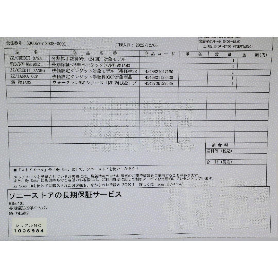 SONY(ソニー)のSONY WALKMAN NW-WM1AM2 美品 TPUケース付き スマホ/家電/カメラのオーディオ機器(ポータブルプレーヤー)の商品写真