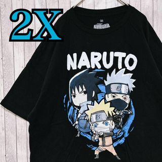 古着【入手困難】NARUTO ナルト　Tシャツ 2Xサイズ　キャラクター　一点物(Tシャツ/カットソー(半袖/袖なし))