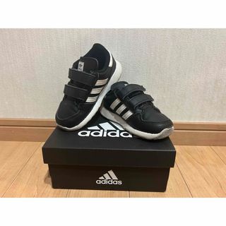 アディダス　adidas 白　赤　青　スニーカー　シューズ　靴　14センチ(スニーカー)