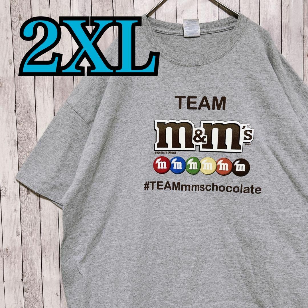 古着 m&m's エム アンド エムズ 半袖 tシャツ センターロゴ　輸入品 メンズのトップス(Tシャツ/カットソー(半袖/袖なし))の商品写真