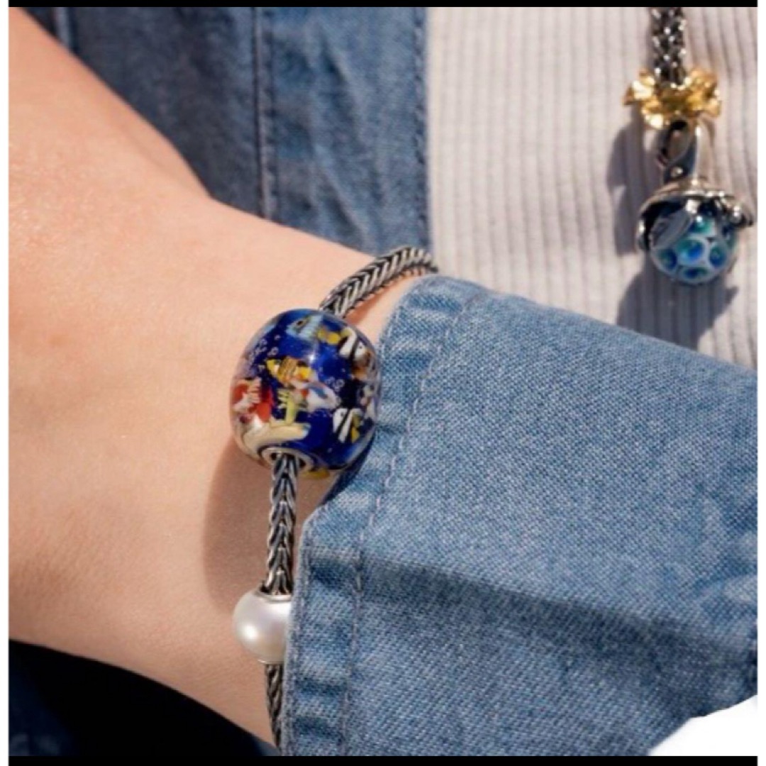 Trollbeads Blue Ocean bead 海 魚 レディースのアクセサリー(チャーム)の商品写真