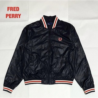 【人気】FRED PERRY　ボンバージャケット　ナイロンジャケット　月桂樹ロゴ