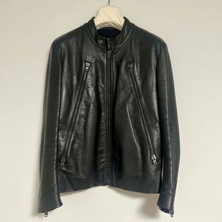 希少 ガンメタ 46 黒 MAISON MARGIELA 八の字 ライダース