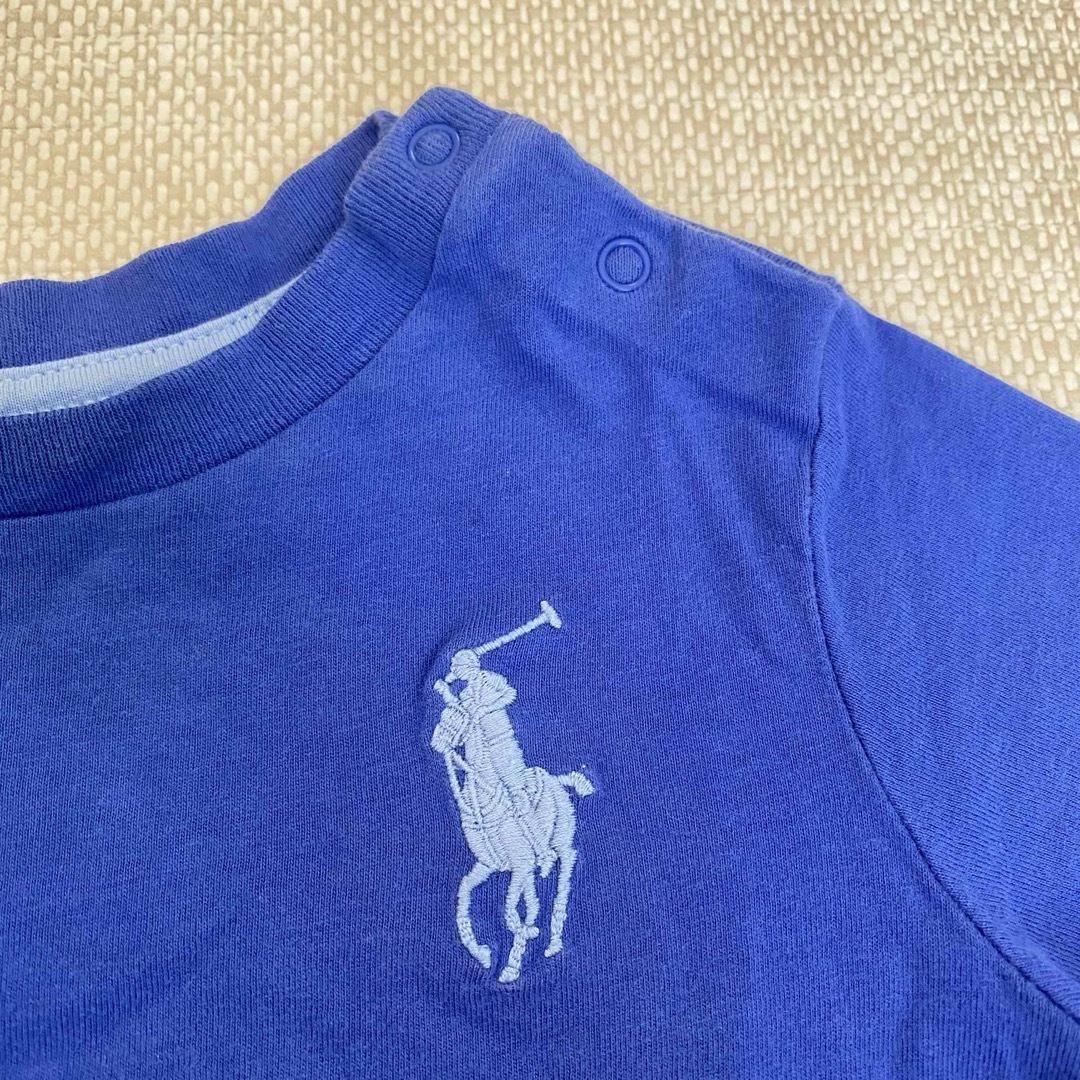 Ralph Lauren(ラルフローレン)の【人気】ラルフローレン　半袖Tシャツ　カットソー　キッズ　ポロ刺繍　ベビー キッズ/ベビー/マタニティのベビー服(~85cm)(Ｔシャツ)の商品写真