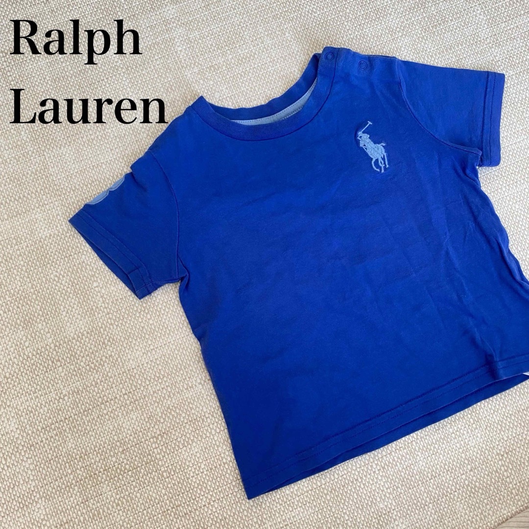 Ralph Lauren(ラルフローレン)の【人気】ラルフローレン　半袖Tシャツ　カットソー　キッズ　ポロ刺繍　ベビー キッズ/ベビー/マタニティのベビー服(~85cm)(Ｔシャツ)の商品写真